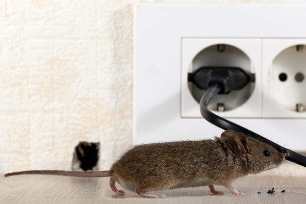 Mouse that's entered a house